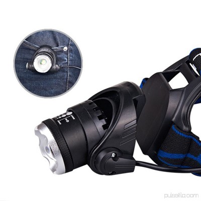 Zimtown Zoomable LED Headlamp Head Light for Biking Cycling Camping